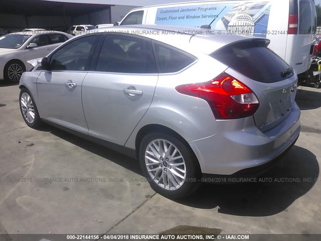 1FADP3N23DL254563 - 2013 FORD FOCUS TITANIUM SILVER photo 3