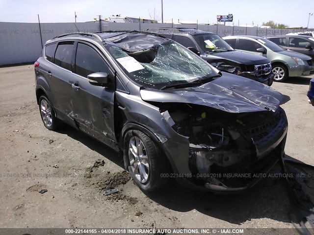 1FMCU0HX3DUD37369 - 2013 FORD ESCAPE SEL GRAY photo 1