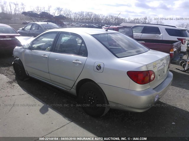 JTDBR32E142017473 - 2004 TOYOTA COROLLA CE/LE SILVER photo 3