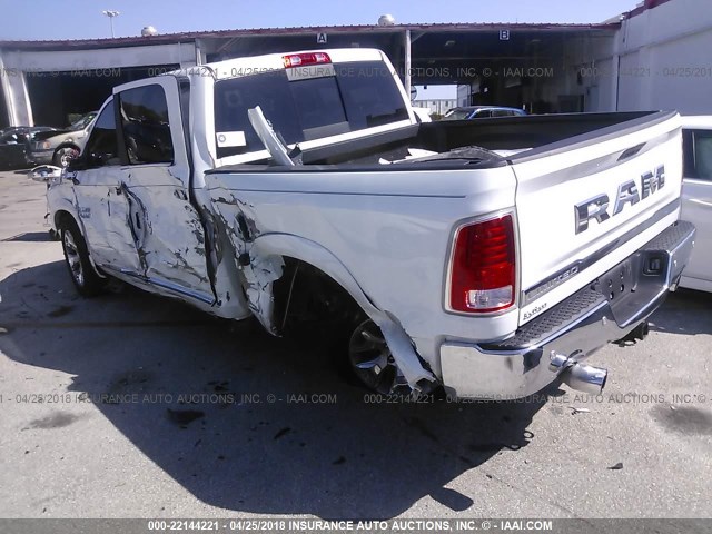 1C6RR6PT6GS182678 - 2016 RAM 1500 LONGHORN WHITE photo 3