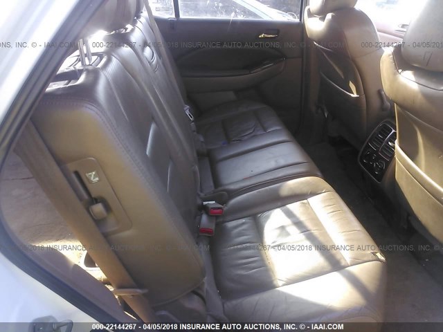 2HNYD18264H558076 - 2004 ACURA MDX WHITE photo 8