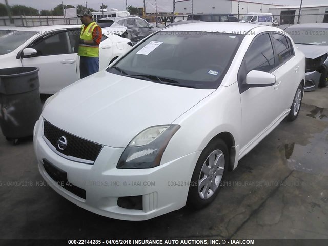 3N1AB6AP3BL605538 - 2011 NISSAN SENTRA 2.0/2.0S/SR/2.0SL WHITE photo 2