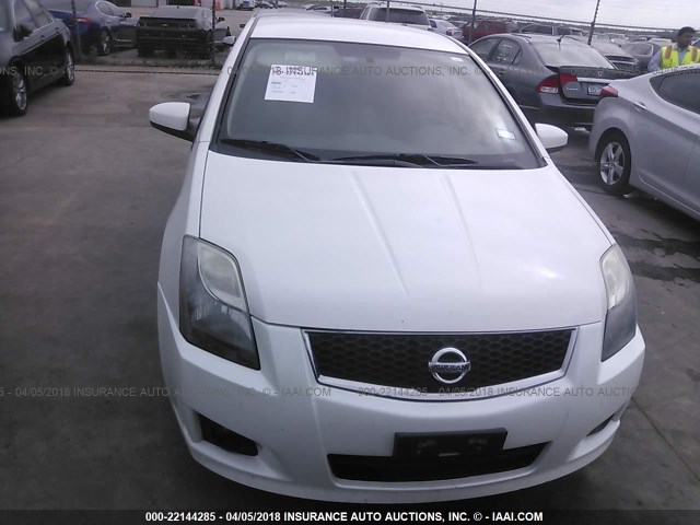 3N1AB6AP3BL605538 - 2011 NISSAN SENTRA 2.0/2.0S/SR/2.0SL WHITE photo 6