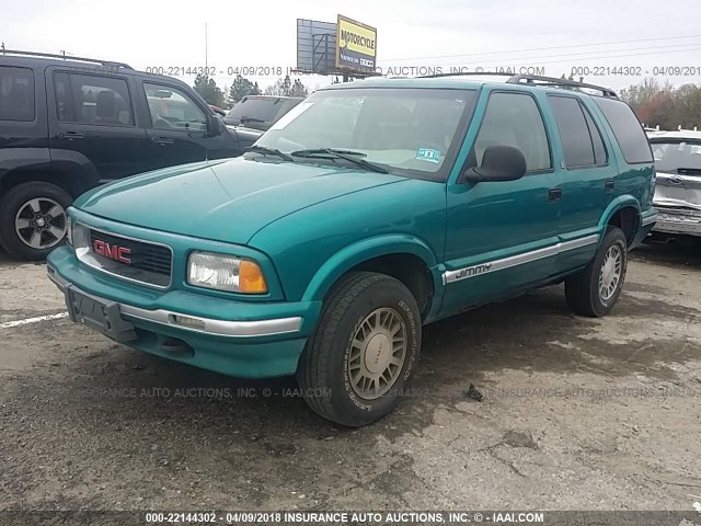 1GKDT13W9SK540392 - 1995 GMC JIMMY GREEN photo 2