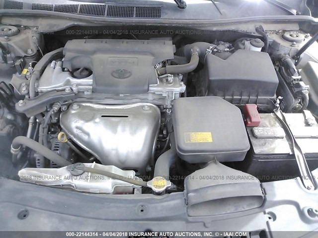 4T4BF1FK1CR255048 - 2012 TOYOTA CAMRY SE/LE/XLE GRAY photo 10