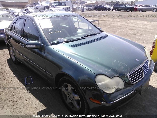 WDBRF61JX1F116741 - 2001 MERCEDES-BENZ C 240 GREEN photo 1