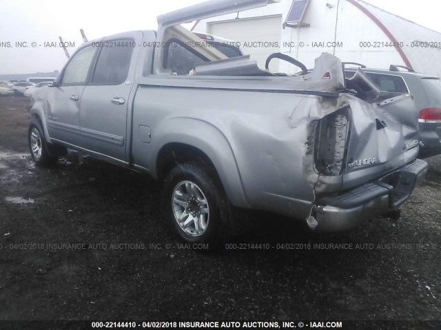 5TBDT44106S518661 - 2006 TOYOTA TUNDRA DOUBLE CAB SR5 GRAY photo 3