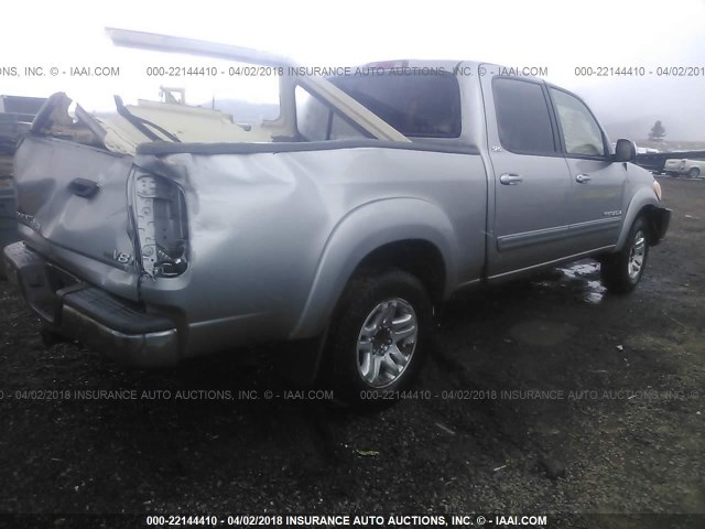 5TBDT44106S518661 - 2006 TOYOTA TUNDRA DOUBLE CAB SR5 GRAY photo 4