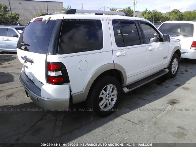 1FMEU64E06ZA24401 - 2006 FORD EXPLORER EDDIE BAUER WHITE photo 4