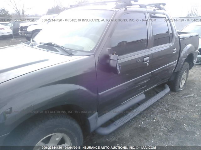 1FMZU77K45UB73852 - 2005 FORD EXPLORER SPORT TR  GRAY photo 6