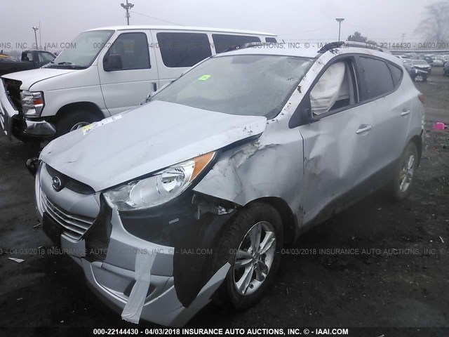 KM8JU3AC8AU109752 - 2010 HYUNDAI TUCSON GLS/LIMITED 银色 照片 2