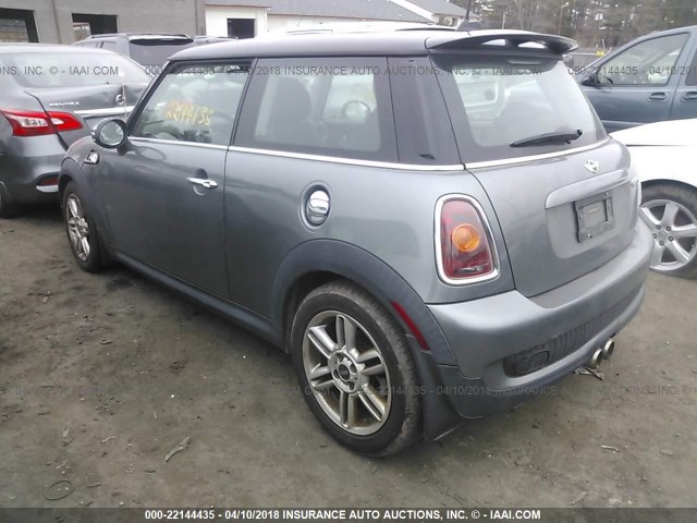 WMWMF73569TW80981 - 2009 MINI COOPER S GRAY photo 3