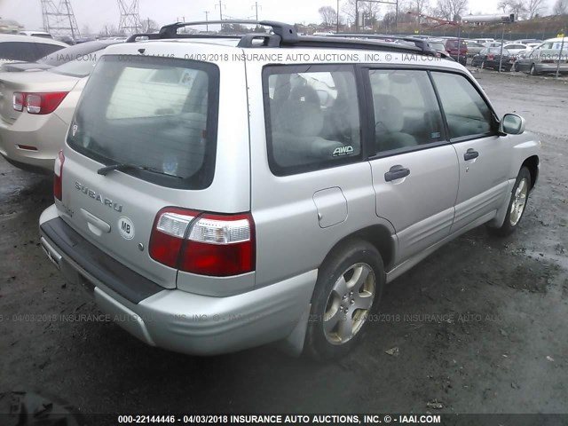 JF1SF65611H724988 - 2001 SUBARU FORESTER S SILVER photo 4