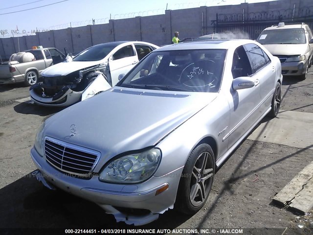 WDBNG74J94A428418 - 2004 MERCEDES-BENZ S 55 AMG SILVER photo 2