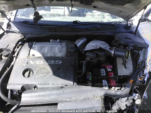 1N4BA41E54C844438 - 2004 NISSAN MAXIMA SE/SL ვერცხლისფერი ფოტო 10