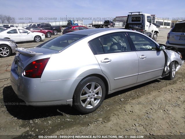 1N4BA41E54C844438 - 2004 NISSAN MAXIMA SE/SL ვერცხლისფერი ფოტო 4
