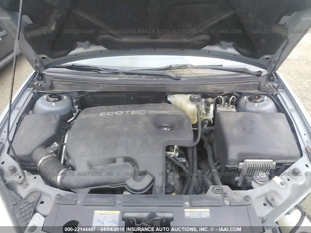 1G2ZF57B384284937 - 2008 PONTIAC G6 VALUE LEADER/BASE BLUE photo 10