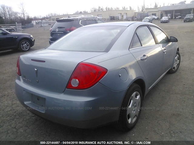 1G2ZF57B384284937 - 2008 PONTIAC G6 VALUE LEADER/BASE BLUE photo 4