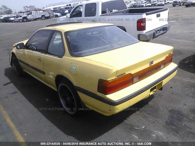 JHMBA4236KC028664 - 1989 HONDA PRELUDE 2.0SI/2.0S YELLOW photo 3