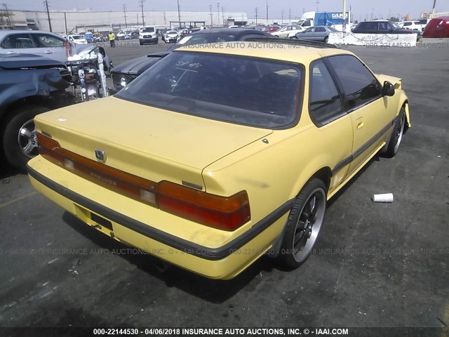 JHMBA4236KC028664 - 1989 HONDA PRELUDE 2.0SI/2.0S YELLOW photo 4