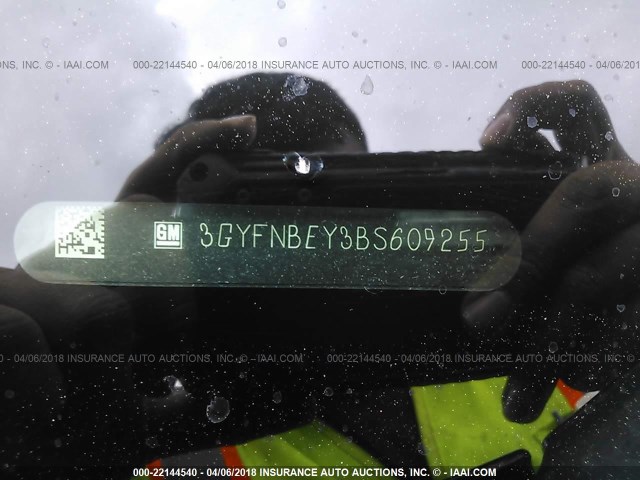 3GYFNBEY3BS609255 - 2011 CADILLAC SRX PERFORMANCE COLLECTION Қара фото 9