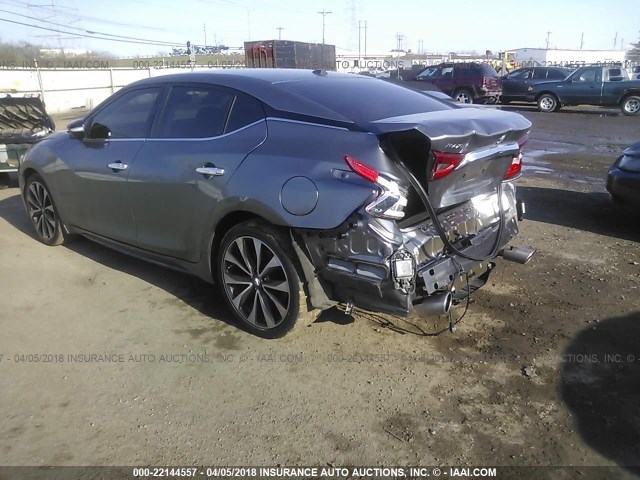 1N4AA6AP9GC405482 - 2016 NISSAN MAXIMA 3.5S/SV/SL/SR/PLAT GRAY photo 3