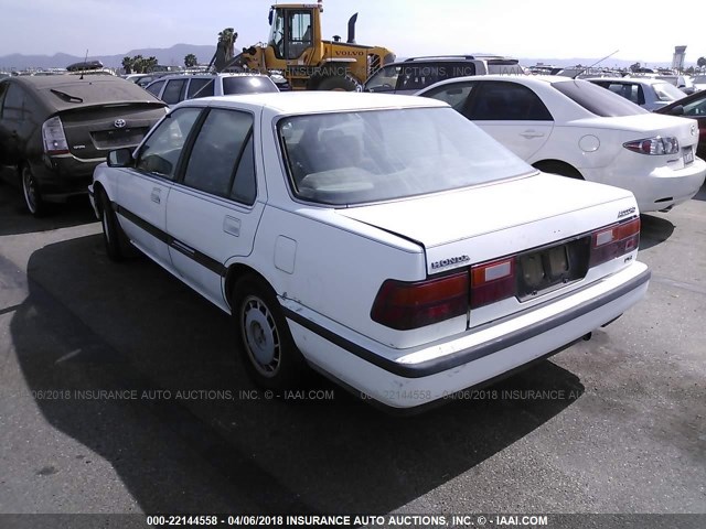 JHMCA5549KC020279 - 1989 HONDA ACCORD LXI WHITE photo 3