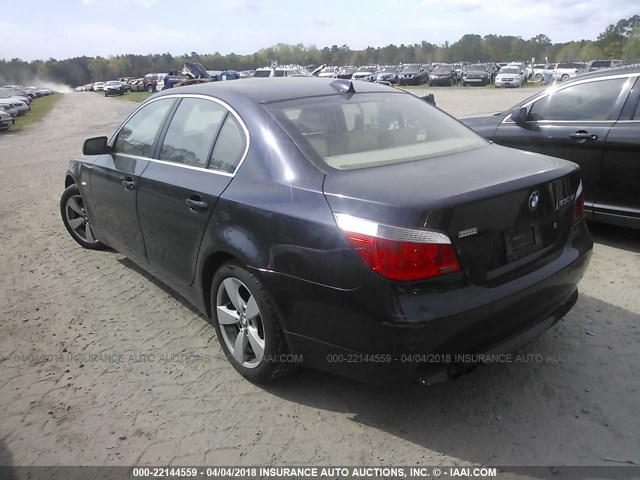 WBANF73527CU23348 - 2007 BMW 530 XI BLACK photo 3