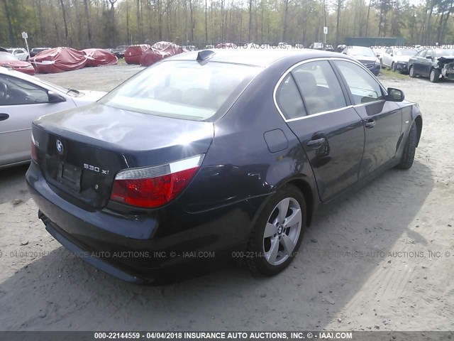 WBANF73527CU23348 - 2007 BMW 530 XI Siyah fotoğraf 4