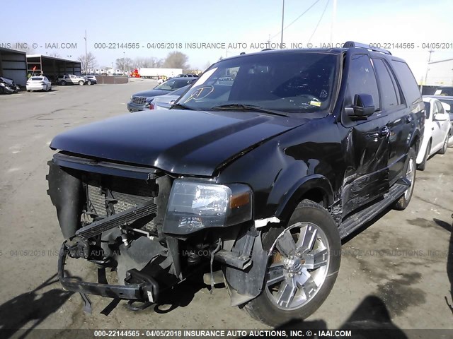 1FMFU20587LA36979 - 2007 FORD EXPEDITION LIMITED BLACK photo 2