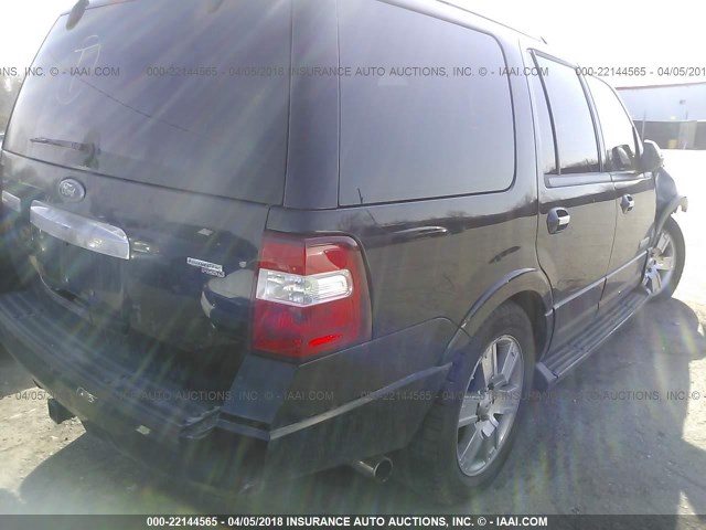 1FMFU20587LA36979 - 2007 FORD EXPEDITION LIMITED BLACK photo 4