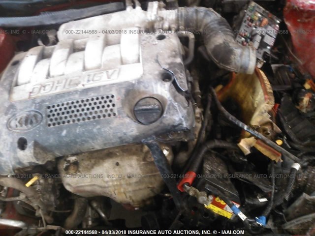 KNAFB121535272676 - 2003 KIA SPECTRA LS 红色 照片 10