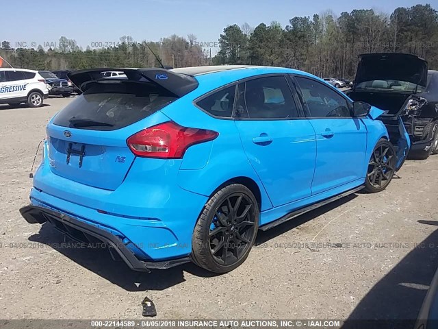 WF0DP3TH0J4126365 - 2018 FORD FOCUS RS BLUE photo 4