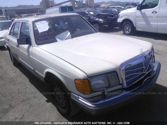 WDBCA35D9GA205813 - 1986 MERCEDES-BENZ 420 SEL WHITE photo 1