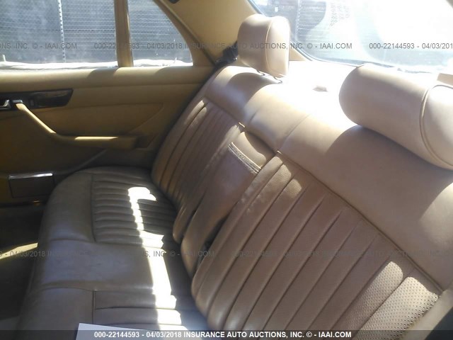 WDBCA35D9GA205813 - 1986 MERCEDES-BENZ 420 SEL WHITE photo 8