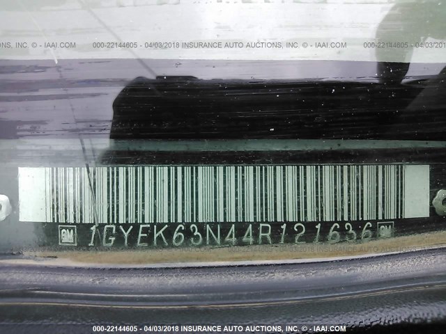 1GYEK63N44R121636 - 2004 CADILLAC ESCALADE LUXURY Qara foto 9