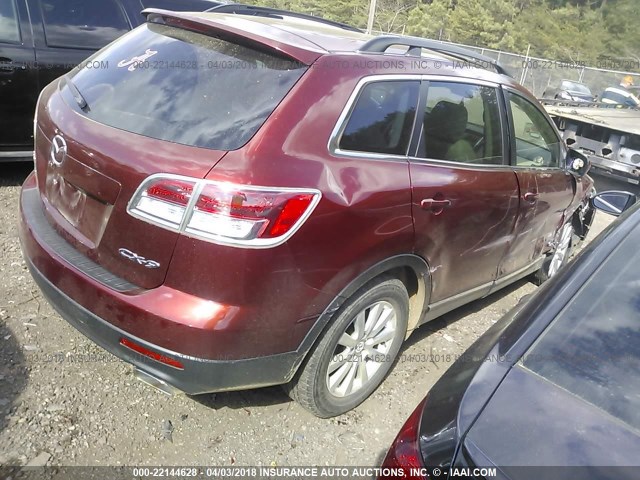 JM3TB28YX70119835 - 2007 MAZDA CX-9 MAROON photo 4