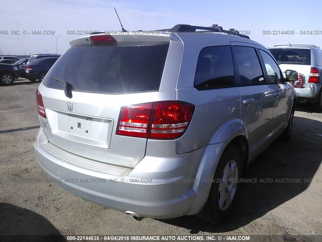 3D4GG47B29T133788 - 2009 DODGE JOURNEY SE SILVER photo 4