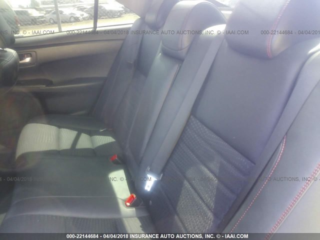 4T1BF1FK7FU065088 - 2015 TOYOTA CAMRY LE/XLE/SE/XSE BLACK photo 8