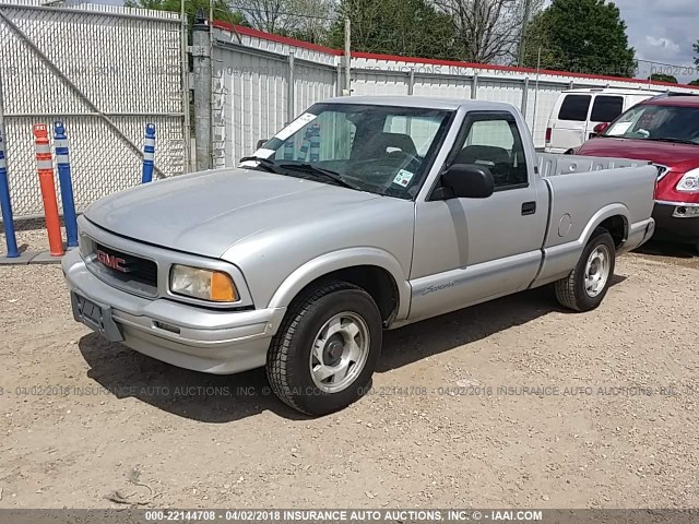 1GTCS1443T8510083 - 1996 GMC SONOMA SILVER photo 2