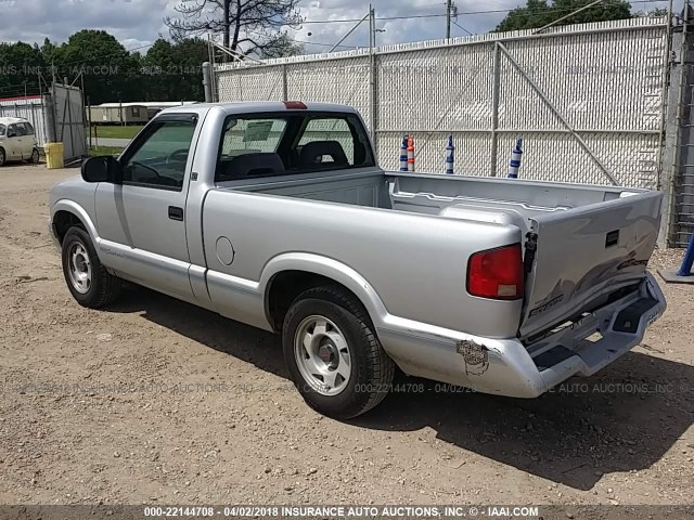 1GTCS1443T8510083 - 1996 GMC SONOMA SILVER photo 3