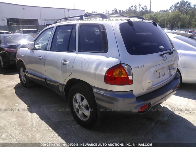 KM8SB12B53U367184 - 2003 HYUNDAI SANTA FE GL SILVER photo 3