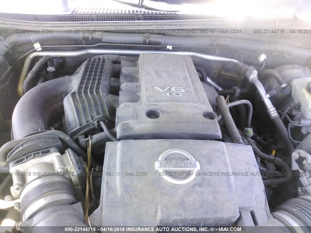 5N1AN08W87C542305 - 2007 NISSAN XTERRA OFF ROAD/S/SE Navy photo 10