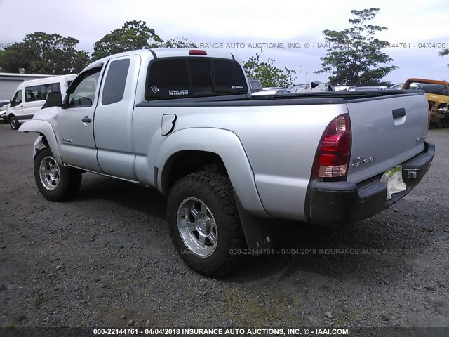 5TEUU42N15Z137638 - 2005 TOYOTA TACOMA ACCESS CAB Արծաթագույն լուսանկար 3