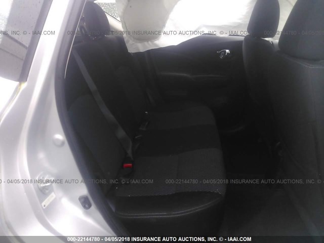 3N1CE2CP5FL415798 - 2015 NISSAN VERSA NOTE S/S PLUS/SV/SL/SR SILVER photo 8