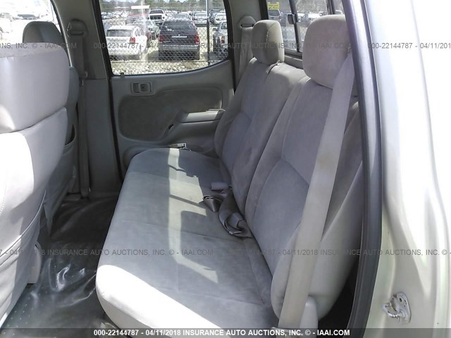 5TEGN92N22Z099789 - 2002 TOYOTA TACOMA DOUBLE CAB PRERUNNER SILVER photo 8