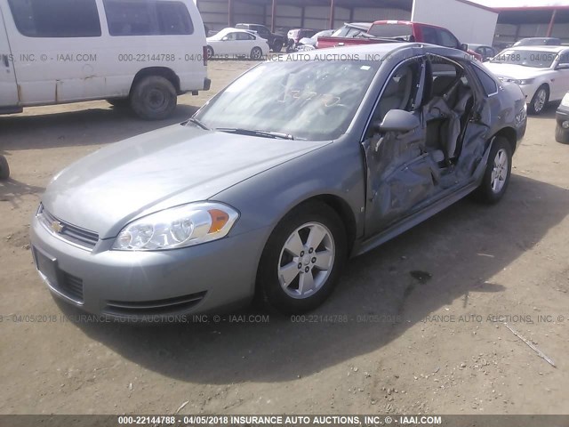 2G1WT57K691249676 - 2009 CHEVROLET IMPALA 1LT GRAY photo 2