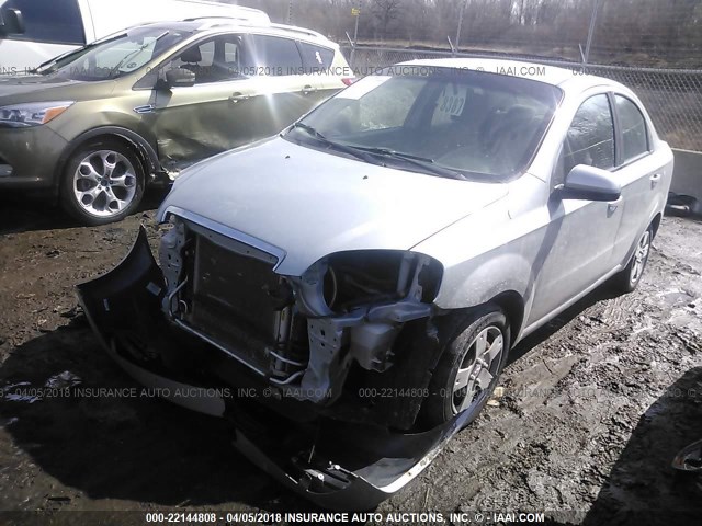 KL1TD5DE9AB090718 - 2010 CHEVROLET AVEO LS/LT 银色 照片 2