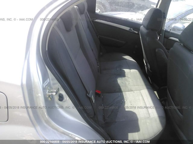 KL1TD5DE9AB090718 - 2010 CHEVROLET AVEO LS/LT 银色 照片 8
