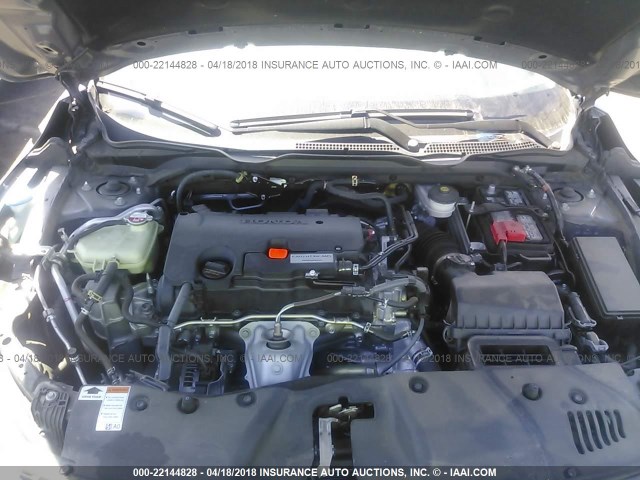 2HGFC2F54HH521263 - 2017 HONDA CIVIC LX GRAY photo 10